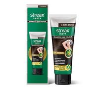 Streax Easy Do-it -Yourself Hair Colour Shampoo, 200 ml I Sqeeze Pack with Natural Extracts I Long Lasting Formula I Colours in Minutes, Dark Brown