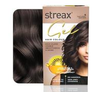 Streax Gel Hair Colour for women, Natural Brown 4, 150 ml I Brown Hair colour I No ammonia hair color | 100% grey coverage