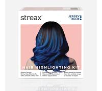 Streax Hair Colour Highlight Kit | Blue Hair Colour, Jersey Blue - Pack of 1 I Enriched with Walnut & Argan Oil I Hair Colour for Women | Rich, vibrant, Easy to use, DIY Application