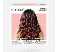 Streax Hair Colour Highlight Kit | Brown Hair Colour, Latte Brown - Pack of 1 I Enriched with Walnut & Argan Oil I Hair Colour for Women | Rich, vibrant, Easy to use, DIY Application