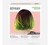 Streax Hair Colour Highlight Kit | Green Hair Colour, Tropical Green - Pack of 1 I Enriched with Walnut & Argan Oil I Hair Colour for Women | Rich, vibrant, Easy to use, DIY Application