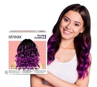 Streax Hair Colour Highlight Kit | Purple Hair Colour, Plum Purple - Pack of 1 I Enriched with Walnut & Argan Oil I Hair Colour for Women | Rich, vibrant, Easy to use, DIY Application