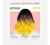 Streax Hair Colour Highlight Kit |Yellow Hair Colour, Minion Yellow - Pack of 1 I Enriched with Walnut & Argan Oil I Hair Colour for Women | Rich, vibrant, Easy to use, DIY Application