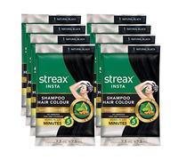 Streax Insta Hair Colour Natural Black colour 15 ML PACK (5 PACK)