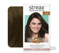 Streax Permanent Hair Colour, 100% Grey coverage, Infused with Argan and Walnut Oil, Long Lasting Cream Hair Dye for Women, Brown Hair Colour, 4.3 Golden Brown, 60 ml, Pack of 1