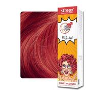 Streax Professional Hold & Play Funky Colour, Flirty Red | Vibrant Semi-Permanent Hair Colour | Ammonia Free, Peroxide Free, 100g