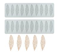 streeHerjjkeA1 Feather Silicone Fondant Lace Mat, Silicone Fondant Lace Mat, Geometry Fondant Silicone Mould, Embossing Cake Fondant Moulds, Sugar Craft Imprint Mould, Pastry Embossing Mould