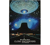 Street Art Close Encounters of the Third Kind Japan Movie Film Vintage Cinema Print Poster Wall Art Picture A4 +, 8.3 x 11.7 inches