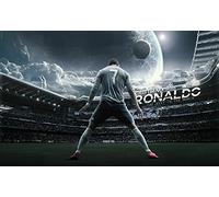 Street Art Cristiano Ronaldo Football Legend Best Sport Premier League Print Poster Wall Art Picture A4 +
