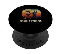 Street Art Crypto Blockchain Urban Digital Currency Bitcoin PopSockets Adhesive PopGrip