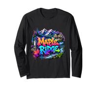 Street Art Maple Ridge City Canada Skyline Long Sleeve T-Shirt