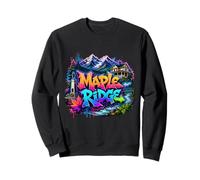 Street Art Maple Ridge City Canada Skyline Sweatshirt