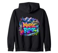 Street Art Maple Ridge City Canada Skyline Zip Hoodie
