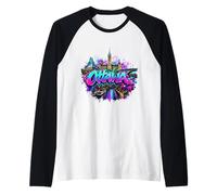 Street Art Ottawa City Canada Skyline Raglan Baseball Tee