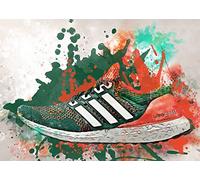 Street Art Sport Shoes Adidas Nomad Runner Sign Logo Fashion Trainer Sneaker Print Poster Wall Picture A4 +