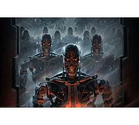 Street Art Terminator Resistance Military Defense Network Skynet Army Print Poster Wall Art Work Picture A4 +, 8.3 x 11.7 inches