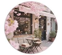 Street Cafes, 1000-piece Circular Puzzle Game, Engaging Activity That Builds Patience, Or Collectible, Suitable for Ages 10+, 1000pcs (67.5x67.5cm)