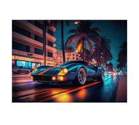 Street Car 1000 Pieces Mini Jigsaw Puzzle for Adults | 38x26cm Cardboard, Living Room Decor, Durable Structure, Friend Gift, Mind Relaxation