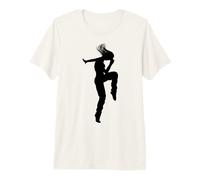 Street Dance Female Dancer Silhouette Premium T-Shirt