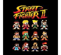 Street Fighter 2 Pixel Characters Women's T-Shirt - Black - M