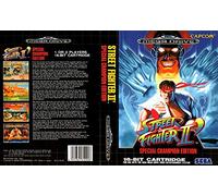 Street Fighter 2: Special Champion Mega Drive Box Art Case Insert Cover Only