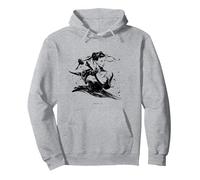 STREET FIGHTER 6 CHUN-LI Pullover Hoodie, Adult Unisex, Heather Grey, Medium