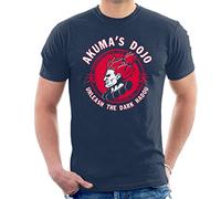 Street Fighter Akuma Demon Dojo Men's T-Shirt Navy Blue