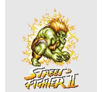 Street Fighter Blanka 16-bit Women's T-Shirt - Grey - L