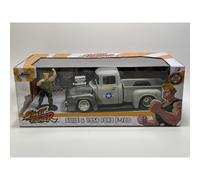 Street Fighter Guile Figure and 1956 Ford F-100 1:24 Scale Jada 34373 253255057