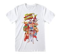 Street Fighter Heroes Inc 2 T-Shirt Group Shot White Size M shirts