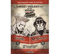 Street Fighter Limited Edition A3 Numbered Art Print: Guile vs M.Bison Street Fighter Multicolor A3