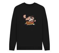 Street Fighter Ryu Classic Graphic Black Sweatshirt | Size: 2XL Street Fighter Black 2XL