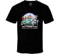 Street Fighter Ryu Ken Parking Car Bonus Level Funny Men T-Shirt Black S Black L