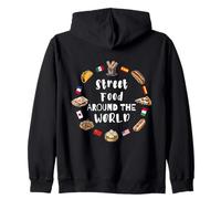 Street food around the world global cuisine Zip Hoodie