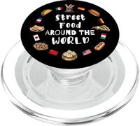 Street food around the world global flavors PopSockets PopGrip for MagSafe