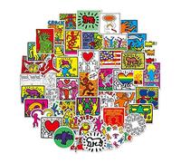 Street Graffiti Art Stickers for Teens Adults, Unique Vinyl Waterproof Stickers for Laptop Flasks Water Bottle Notebook Cup Bike Tablet Car, Trendy Aesthetic Decals Pack[Street Graffiti Art-50Pcs]