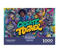 Street GraffitiAstonishing 1000-Piece Jigsaw Puzzles for Adults Doodle A Pantheon of Impossible, Hard, Difficult Challenging Puzzle Games for All Genders - A Unifying Challenge for Adults And Kids Age
