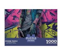 Street GraffitiElegant Jigsaw Puzzles for Adults Doodle Presenting 1000 Advanced And Challenging Educational Games Designed for Women And Men Alike - These Jigsaw Puzzles Are Ideal for Ad