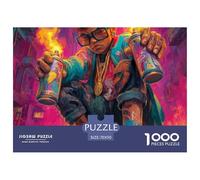 Street GraffitiElegant Jigsaw Puzzles for Adults Doodle Presenting 1000 Advanced And Challenging Educational Games Designed for Women And Men Alike - These Jigsaw Puzzles Are Ideal for Ad