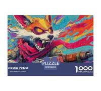 Street GraffitiElegant Jigsaw Puzzles for Adults Doodle Presenting 1000 Advanced And Challenging Educational Games Designed for Women And Men Alike - These Jigsaw Puzzles Are Ideal for Ad