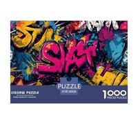 Street GraffitiElegant Jigsaw Puzzles for Adults Presenting 1000 Advanced And Challenging Educational Games Designed for Women And Men Alike - These Jigsaw Puzzles Are Ideal for Adults A