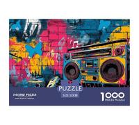 Street GraffitiExquisite 1000-Piece Jigsaw Puzzles for Adults Doodle Containing A Wealth of Challenging Educational Puzzle Game Pieces - Designed to Be A Cherished Gift Jigsaw Puzzles for Adults And K