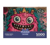 Street GraffitiExquisite 1000-Piece Jigsaw Puzzles for Adults Doodle Containing A Wealth of Challenging Educational Puzzle Game Pieces - Designed to Be A Cherished Gift Jigsaw Puzzles for Adults And K