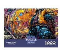 Street GraffitiExquisite 1000-Piece Jigsaw Puzzles for Adults Doodle Containing A Wealth of Challenging Educational Puzzle Game Pieces - Designed to Be A Cherished Gift Jigsaw Puzzles for Adults And K
