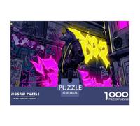 Street GraffitiGargantuan Jigsaw Puzzles for Adults Doodle Comprising 1000 Advanced And Ruthlessly Difficult Challenging Puzzle Game Pieces - Forged to Be An Heirloom-Quality Gift Jigsaw Puzzles for A