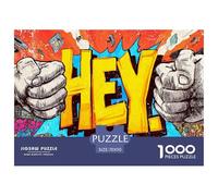 Street GraffitiGigantic 1000-Piece Jigsaw Puzzles for Adults Doodle An Arsenal of 1000 Ruthlessly Difficult Challenging Puzzle Game Pieces - Engineered to Be A Trophy Gift Jigsaw Puzzles for Adults An