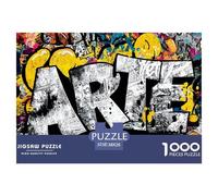 Street GraffitiMasterful 1000-Piece Jigsaw Puzzles for Adults Doodle A Complete Set of Challenging Educational Puzzle Game Pieces - An Intellectually Stimulating Gift for Adult And Teenage Enthusiasts