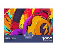 Street GraffitiMasterful 1000-Piece Jigsaw Puzzles for Adults Doodle A Complete Set of Challenging Educational Puzzle Game Pieces - An Intellectually Stimulating Gift for Adult And Teenage Enthusiasts