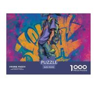 Street GraffitiMasterful 1000-Piece Jigsaw Puzzles for Adults Doodle A Complete Set of Challenging Educational Puzzle Game Pieces - An Intellectually Stimulating Gift for Adult And Teenage Enthusiasts