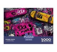 Street GraffitiMonumental Jigsaw Puzzles for Adults Doodle Featuring 1000 Advanced, Notoriously Difficult Challenging Puzzle Educational Game Pieces - Designed As The Most Memorable Gift Jigsaw Puzzle